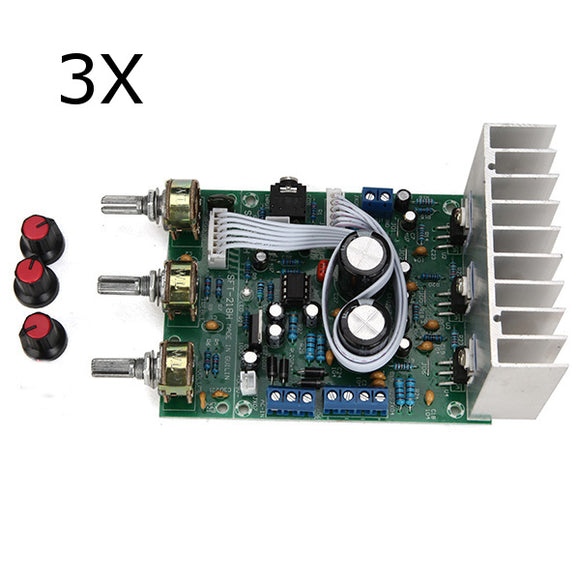 3Pcs TDA2030A Subwoofer Amplifier Board 2.1 3-Channel Compatible LM1875