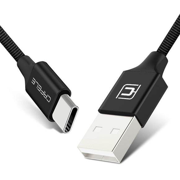 CAFELE Braided Type C Fast Charging Cable 30CM For OnePlus 5 Samsung S8 Xiaomi 6 Mix 2