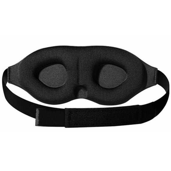 3D Sponge Rest Sleeping Eyeshade Travel Eye Mask Cover Light Blindfold Black Comfortable