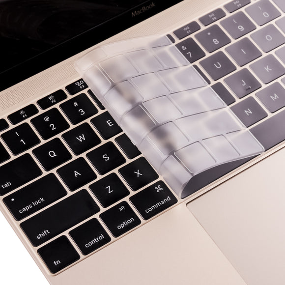 Rock 0.13mm Ultra Thin Transparent Waterproof Dustproof Keyboard Cover For Apple Macbook 12