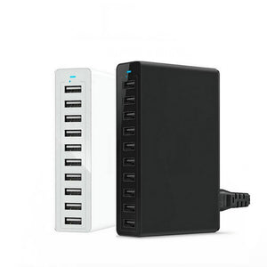 Bakeey 10A 50W Multi-port Smart Phone EU USB Charger Adapter For HUAWEI P30 XIAOMI MI9 S10 S10+