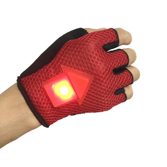 BIKIGHT Gravity Sensor Turn Signal Gloves LED Light Automatic Induction Warning for Cycling Running