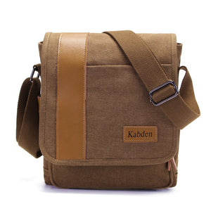 Ekphero Men Canvas VintagE Classic Crossboby Bag Multifunctional Leisure Business Shoulder Bag