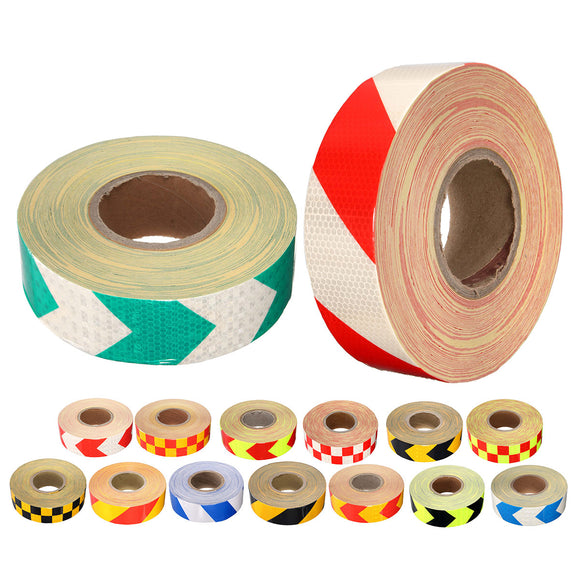 50m x 50mm Stripe Safety Reflective Self Adhesive Warning Tape Sticker