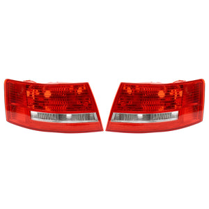Car Rear Right/Left Tail Light Red Lamp Shell for Audi A6 S6 Quattro No Bulbs 2005-2008