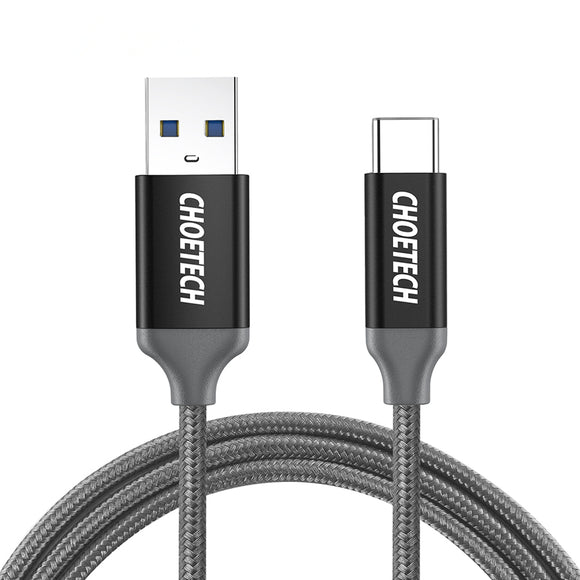 CHOETECH AC0007-102GY TYPE-C Charging Data USB3.0 Cable 2m For Samsung S8 Xiaomi mi5 mi6