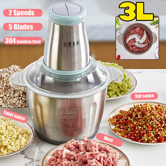 220V Household Electric Meat Grinder 3 Liters Large Capacity