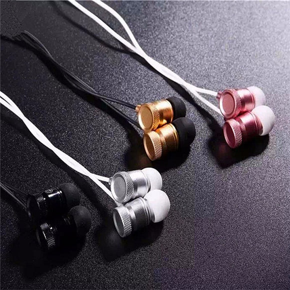 MINGGE-M900 In-Ear Metal Super Bass Compatible Headphone With Microphone