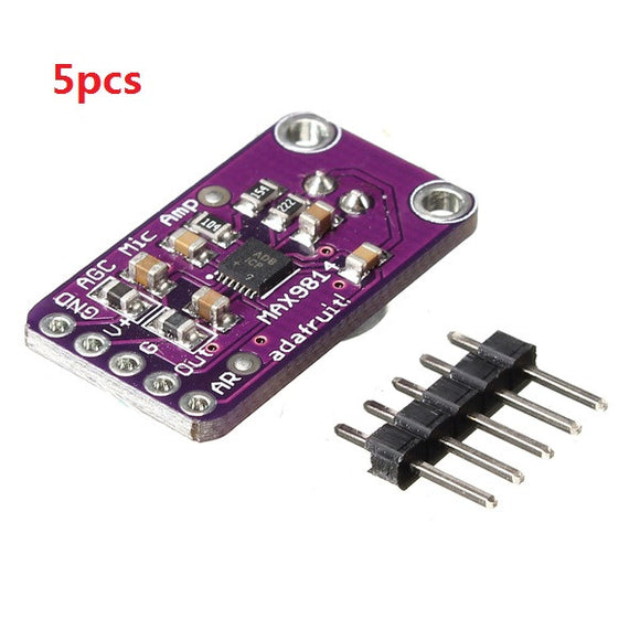5pcs CJMCU MAX9814 High Performance Microphone AGC Amplifier Module CMA-4544PF-W For Arduino