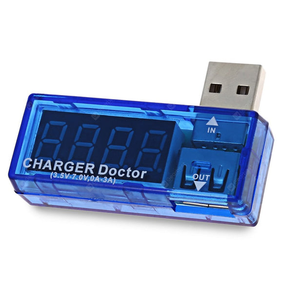 KW201 USB Power Current Voltage Detector Portable Battery Tester Meter
