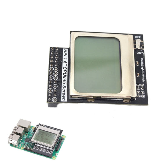 Practical CPU Info 1.6 inch 84x48 Matrix LCD Memory Display Module With Backlight For Raspberry Pi