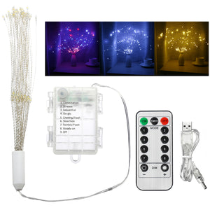 USB Battery Dual Powered 180 LED Starburst String Fairy Light Holiday Wedding Party Home Decoration