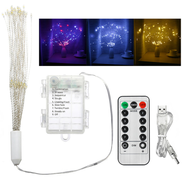 USB Battery Dual Powered 180 LED Starburst String Fairy Light Holiday Wedding Party Home Decoration