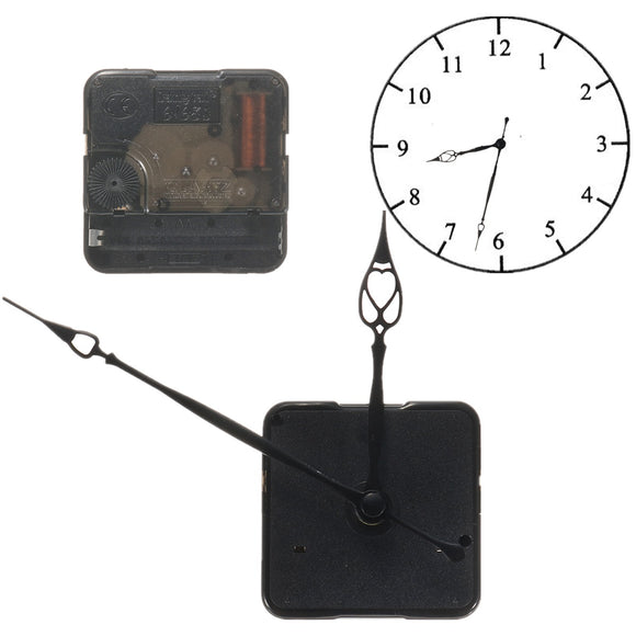 Replacement Retro Quartz Clock Movement Mechanism Motor With Hands And Fitting