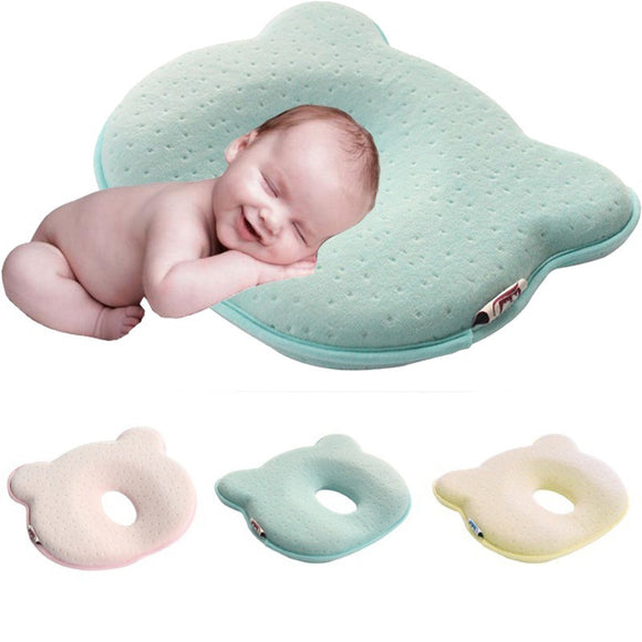 Baby Pillow Infant Toddler Sleep Positioner Anti Roll Cushion Flat Head Protection for Baby Cotton P