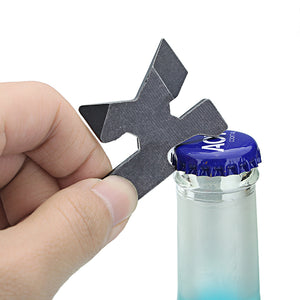 Stainless Steel Tactical Multi-purpose Pocket Tool Kit Key Ring Keychain