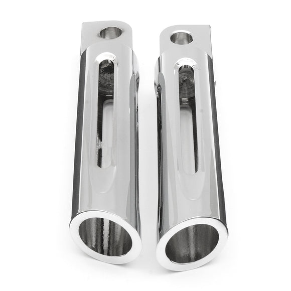 Deep Edge Cut Foot Peg Footrest Chrome For Harley Touring Sportster Dyna Softail