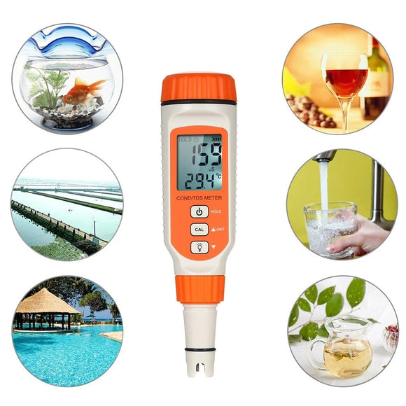 TDMA AR 8011 3 in 1 Water Quality Tester Pen for Aquarium Household Drinking Solution with ATC Function and Backlight
