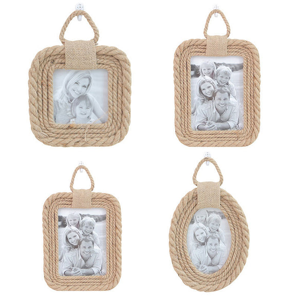 Twine Vintage Photo Frame Home Decor Wedding Hemp Rope Pictures Frames Accessories