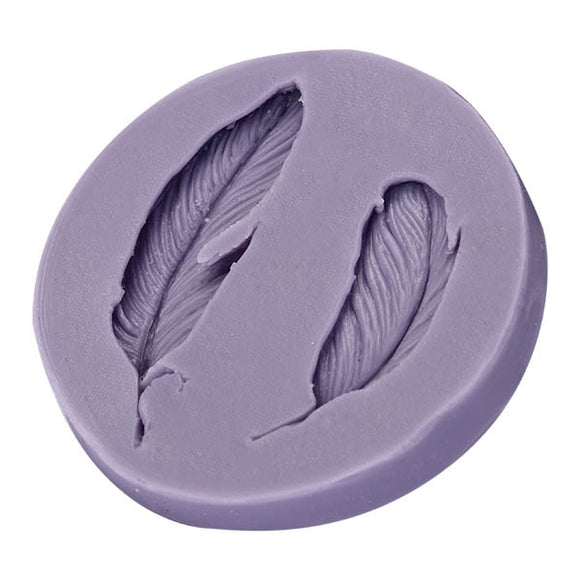 Silicone Fondant Mold 3D Feathers Fondant Cake Mould Silicone Fondant Mould Decoration Chocolate