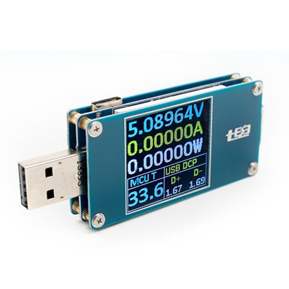 USB Tester Resistance Voltage Current Power Energy Measurement Battery Capacity Meter Type-C Color S