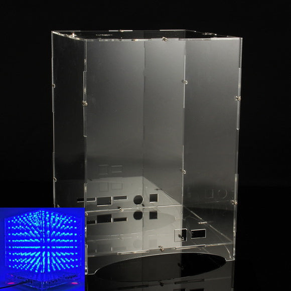 Transparent Acrylic Module Case Housing For 8x8x8 3D Light Cube Kit