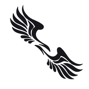 24x8cm 1Pair Angel Wing Car Sticker Decals Vehicle Auto Truck Rear View Mirror Logo Decoration Decals