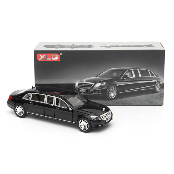 1:24 S600 Limousine Diecast Metal Car Model 20.5 x 7.5 x 5cm Car in Box Black