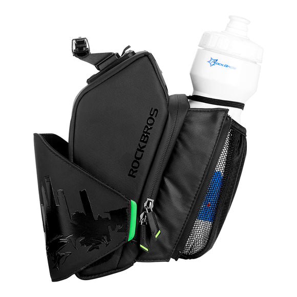 ROCKBROS Bike Bag Saddle Water Bottle Pocket Waterproof Rear Seat Tail Xiaomi Bike Bicycle Cycling