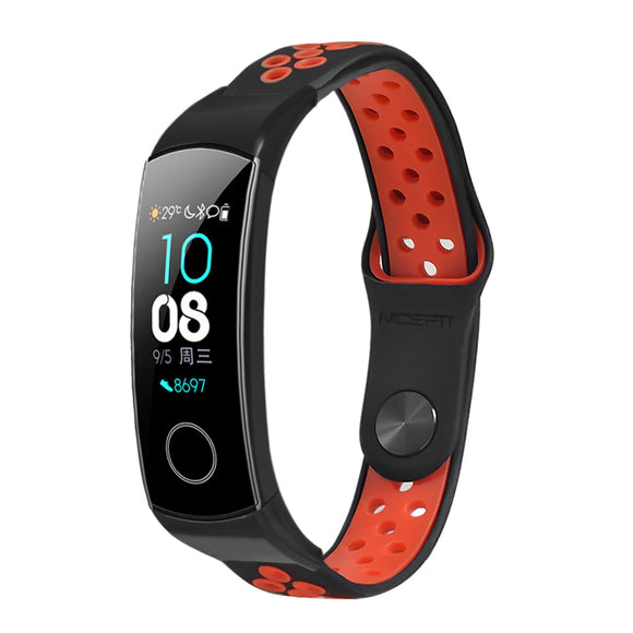 Bakeey Dual Color Sports Replacement Watch Band for Huawei Honor Band 5&4 Smart Watch