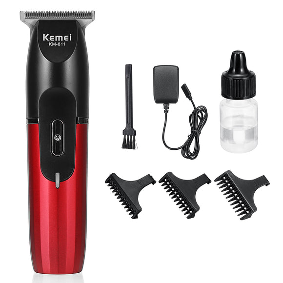 KEMEI KM-811 Hair Trimmer Clipper Rechargeable Cutting Electric Shaver Remover