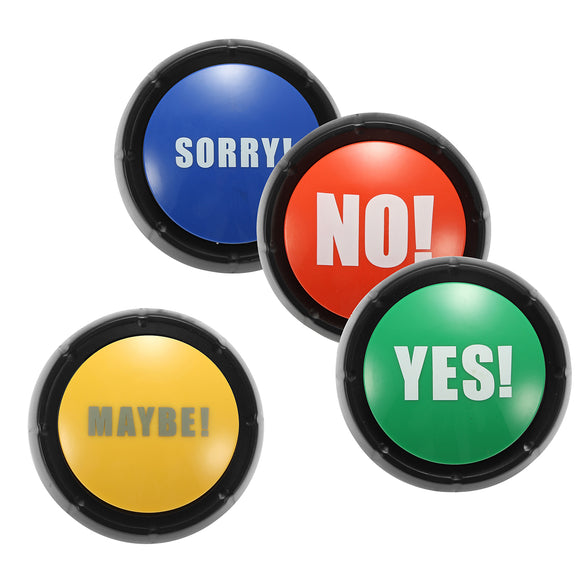 YES and NO and SORRY and MAYBE Sound Button