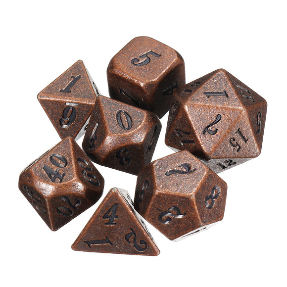 Antique Color Heavy Dice Set Polyhedral Dices Role Playing Games Dice Gadget RPG