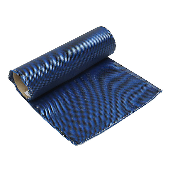 1m 3K 200g Blue Carbon Fiber Hybrid Fabric Cloth Plain Weave Cloth High Strength for Building Bridge Construction Repair