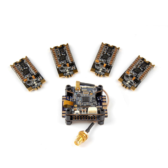 Holybro Kakute F4 AIO V2 FC OSD + Atlatl HV 5.8G 40CH Raceband FPV VTX + Tekko32 35A BLHeli_32 ESC