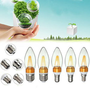 E27 E14 E12 B22 B15 4W Golden Incandescent Candle Light Bulb Home Lighting Decoration 220V