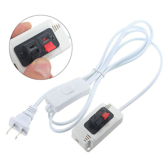 US Plug 2M Power Supply Adapter With Switch For Testing LED Strip Light Lamp AC100-240V
