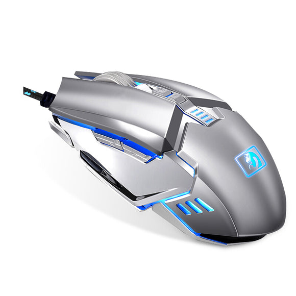 Newmen M312 2400DPI USB Wired Metal Scroll Wheel Backlit Optical Gaming Mouse