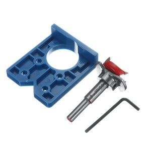 35mm ABS Hinge Hole Drilling Jig Set Drill Guide Tool Kit Template Positioner Woodworking