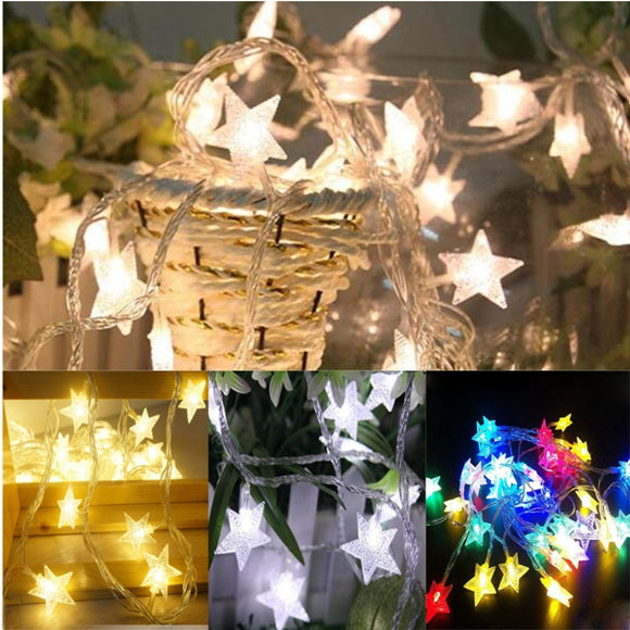 10M 100LEDs 8Modes Indoor Outdoor Star Fairy String Light for Wedding Christmas Party Decor