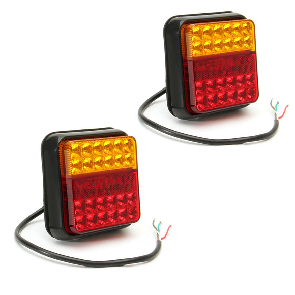 12V 24LED Car Tail Light Waterproof Stop Indcator Lamp for Truck Trailer Caravna UTE Boat