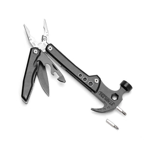 Multi-functional Combination Tool EDC Hammer Protable Folding Cutter Wrench Plier Repair Tool