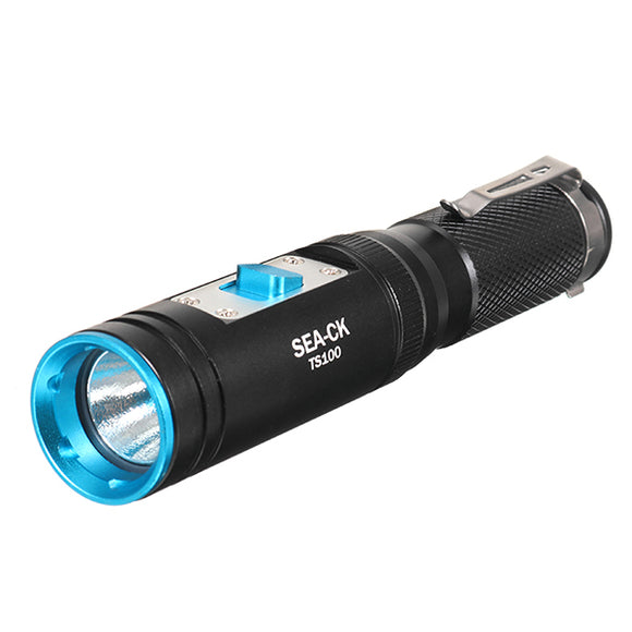 SEA-CK TS100 L2 U2 1000Lumens 4Modes Waterproof Diving LED Flashlight 50M