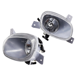 Car Front Bumper Fog Lights Clear Lens with No Bulbs Pair for Volvo S80 1999-2006