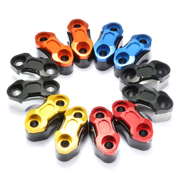CNC 22mm 7/8 Handlebar Bar Riser Mount Holder Motorcycle Clamp Adaptor