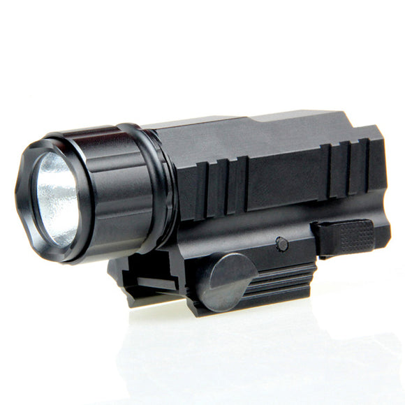 200LM 2Modes Portable Tactical Flashlight For 20mm Rail Mount +CR123