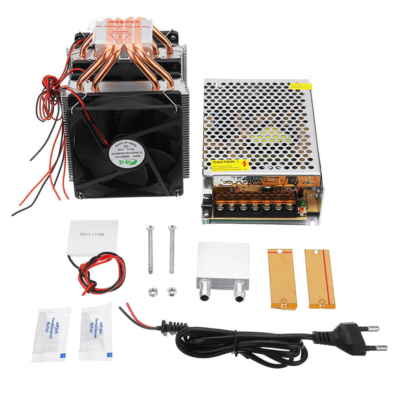 Four Copper Tube Semiconductor Refrigeration Fish Tank Cooling Refrigerator