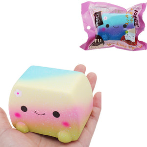 Vlampo Japanese Tofu Squishy Toy 8*8*6CM Licensed Slow Rising With Packaging Collection Gift