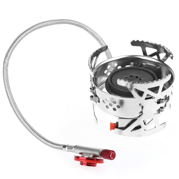 Alocs Portable Folding Stove Burner Camping Gas Furnace Picnic BBQ Split Type Windproof Oven Cooker