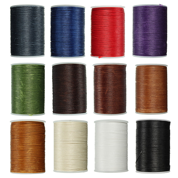 Waxed Thread 0.8mm 78m Polyester Cord Sewing Stitching Leather Craft Bracelet